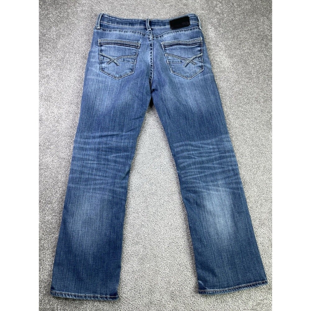 BKE Jake Jeans Mens 30X28 Blue Straight Medium Wash Stretch Comfort Preppy Denim - Picture 3 of 13